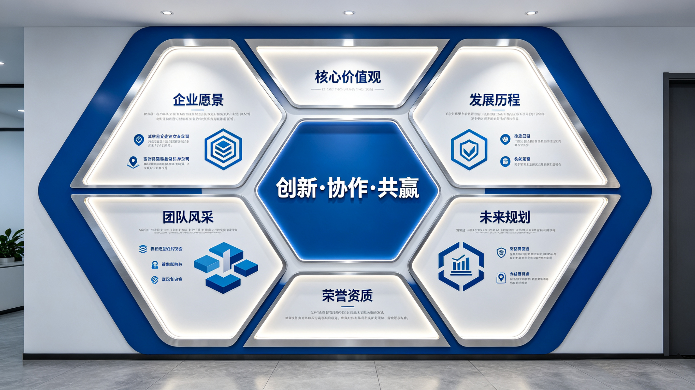 白水企业文化墙六边形避坑指南（新手常犯5个错误）